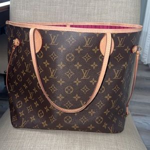Louis Vuitton Neverfull MM hot pink